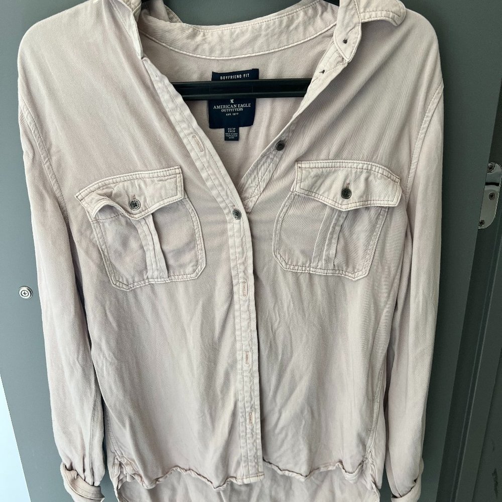 Light Pink Collared Button Down Shirt - image 1